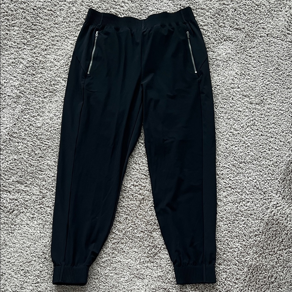 Athleta Black Zipper Pocket Joggers